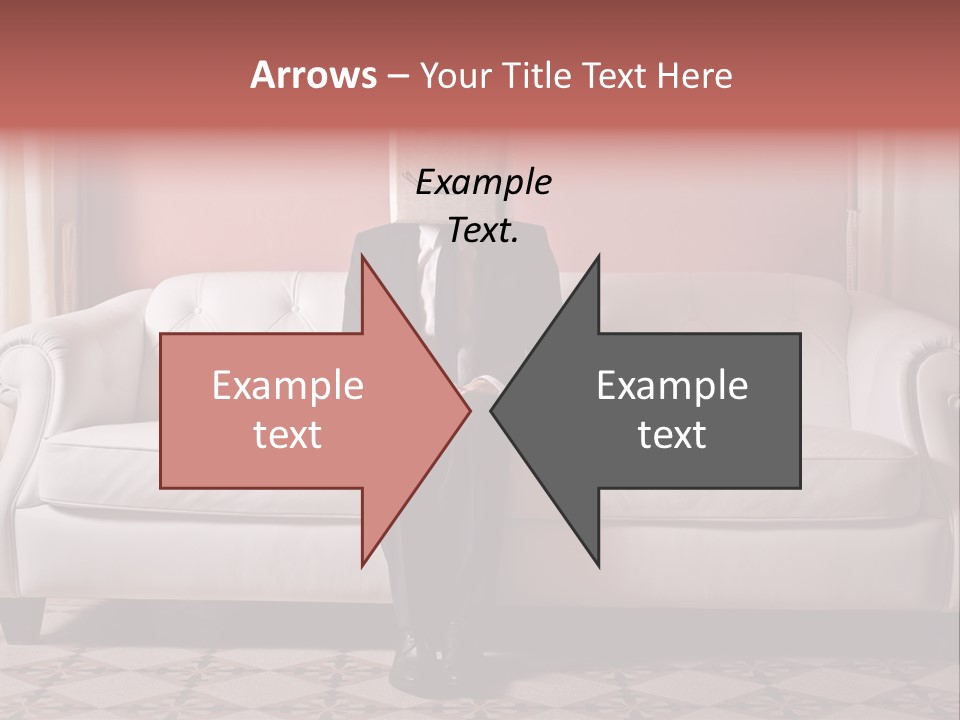 Hide Indoor Divan PowerPoint Template
