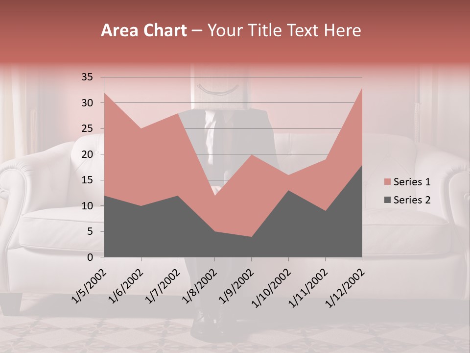 Hide Indoor Divan PowerPoint Template