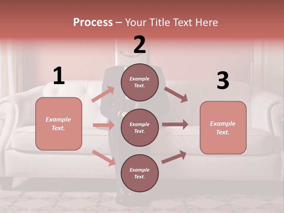 Hide Indoor Divan PowerPoint Template