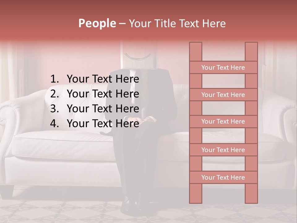 Hide Indoor Divan PowerPoint Template