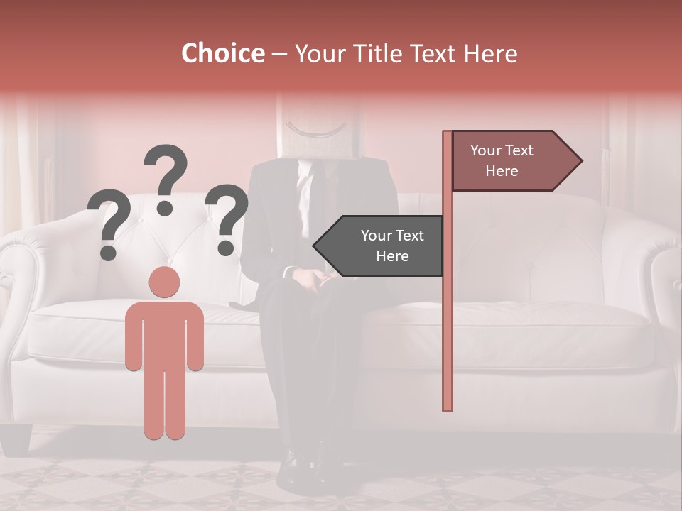 Hide Indoor Divan PowerPoint Template