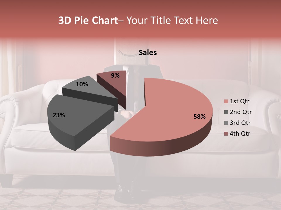 Hide Indoor Divan PowerPoint Template