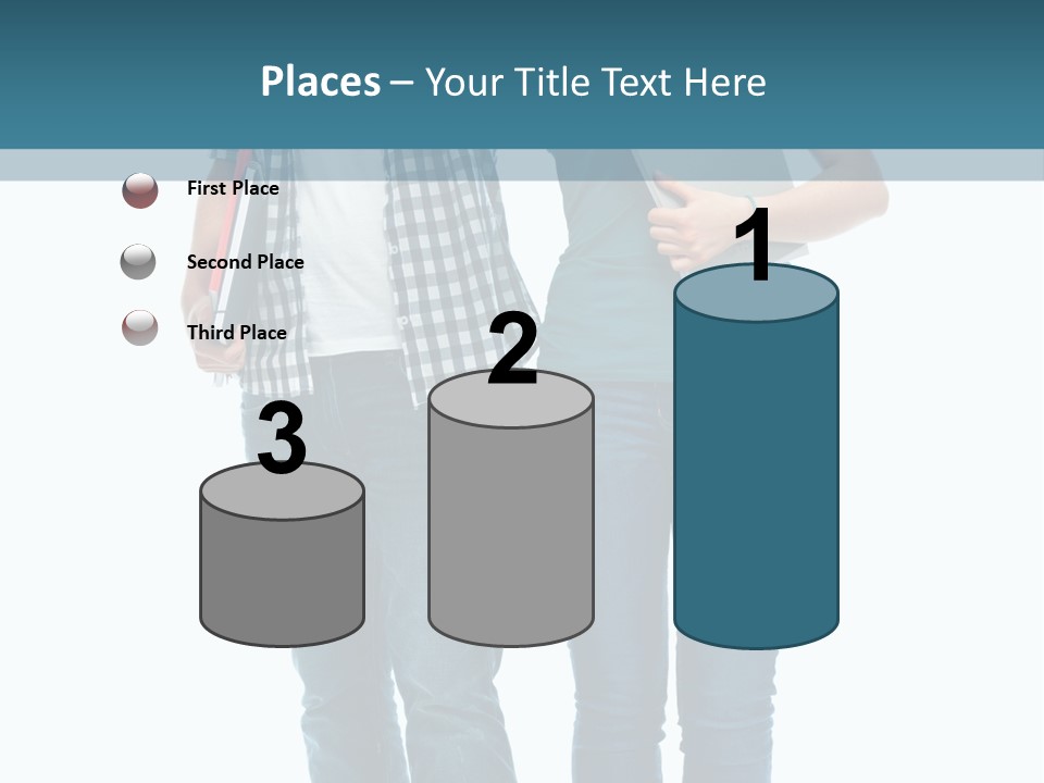 Satisfaction Teenage Thumbs PowerPoint Template