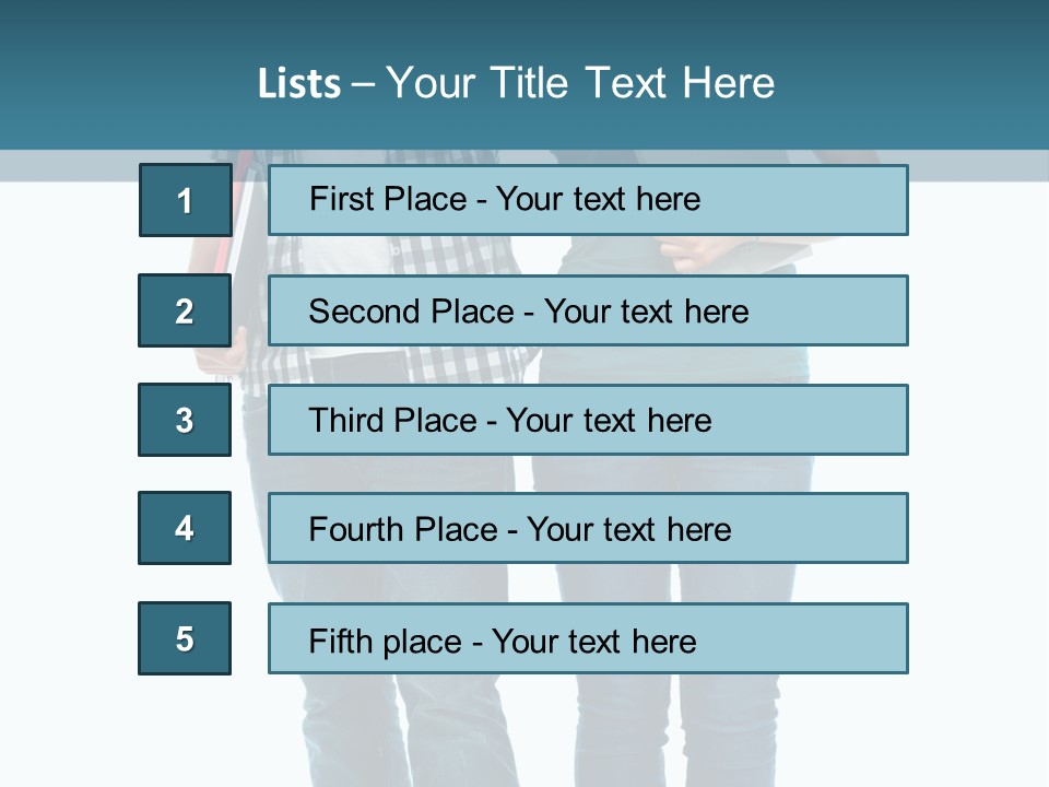 Satisfaction Teenage Thumbs PowerPoint Template