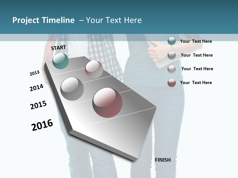 Satisfaction Teenage Thumbs PowerPoint Template