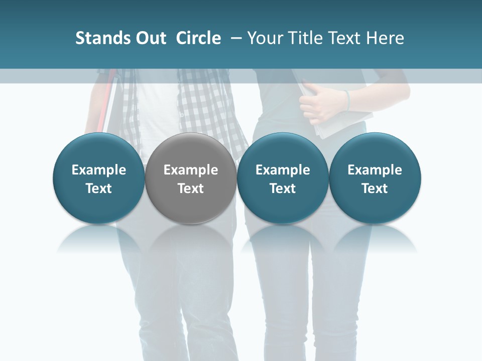 Satisfaction Teenage Thumbs PowerPoint Template