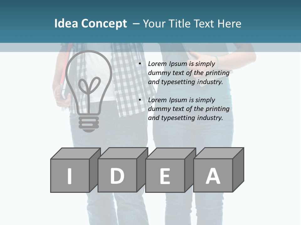 Satisfaction Teenage Thumbs PowerPoint Template