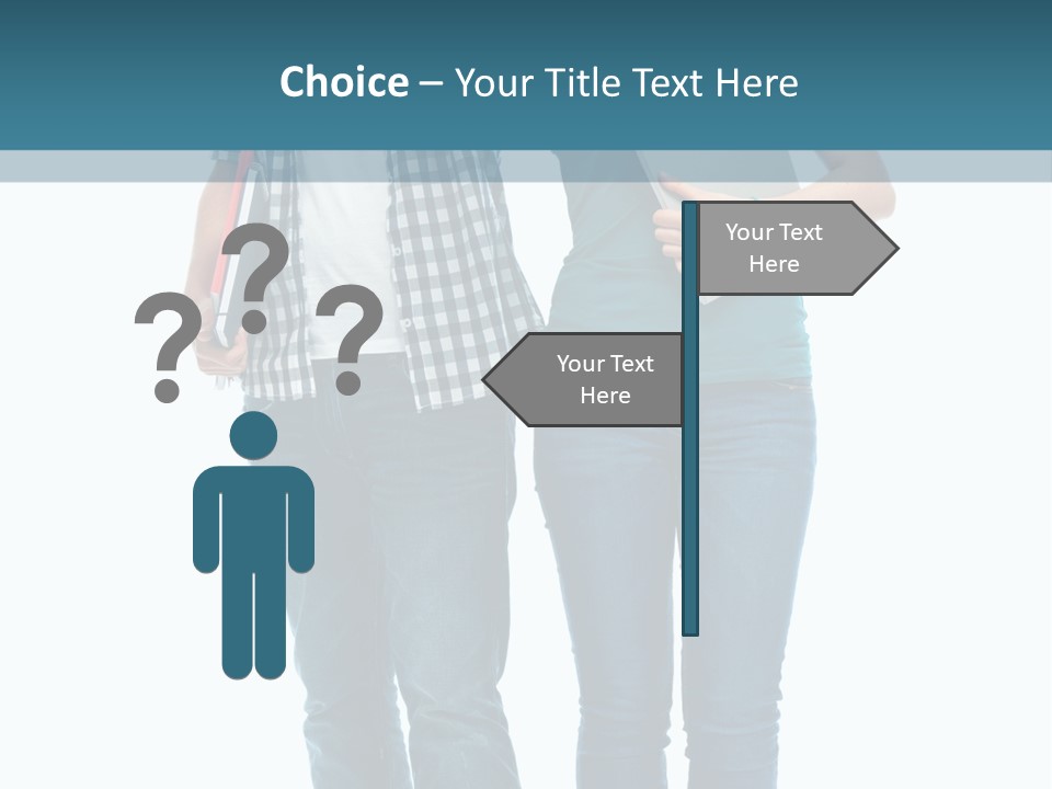 Satisfaction Teenage Thumbs PowerPoint Template