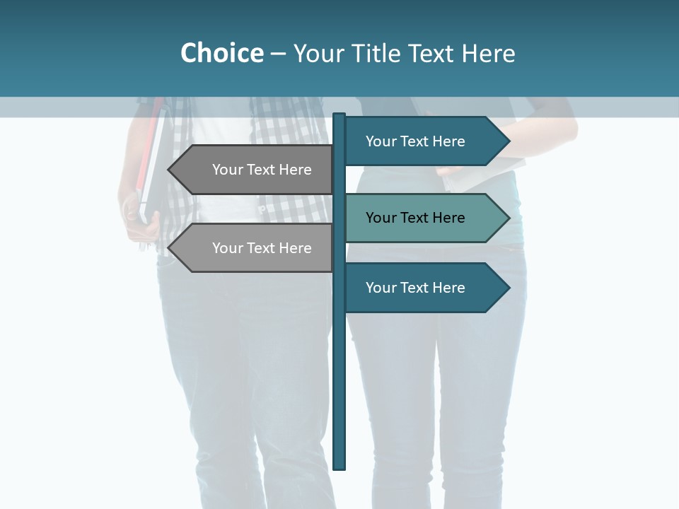 Satisfaction Teenage Thumbs PowerPoint Template