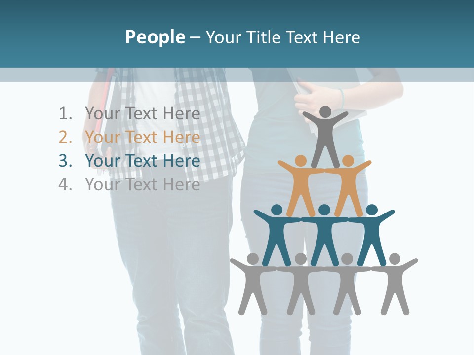 Satisfaction Teenage Thumbs PowerPoint Template