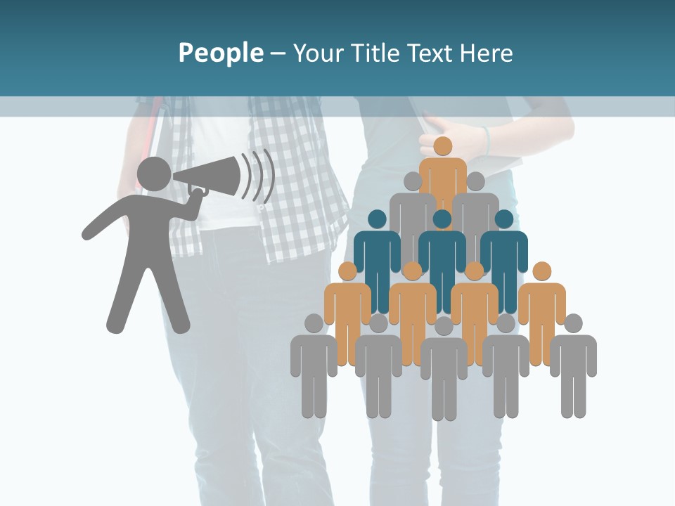 Satisfaction Teenage Thumbs PowerPoint Template