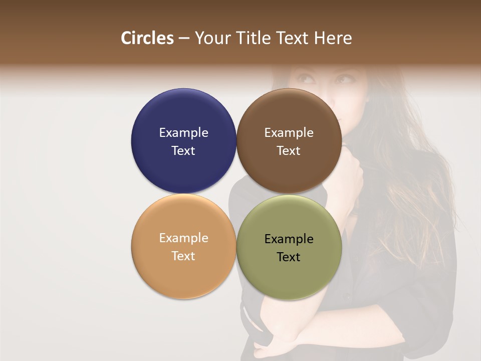 Standing Blue Cute PowerPoint Template