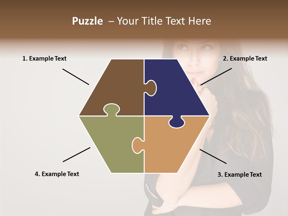 Standing Blue Cute PowerPoint Template