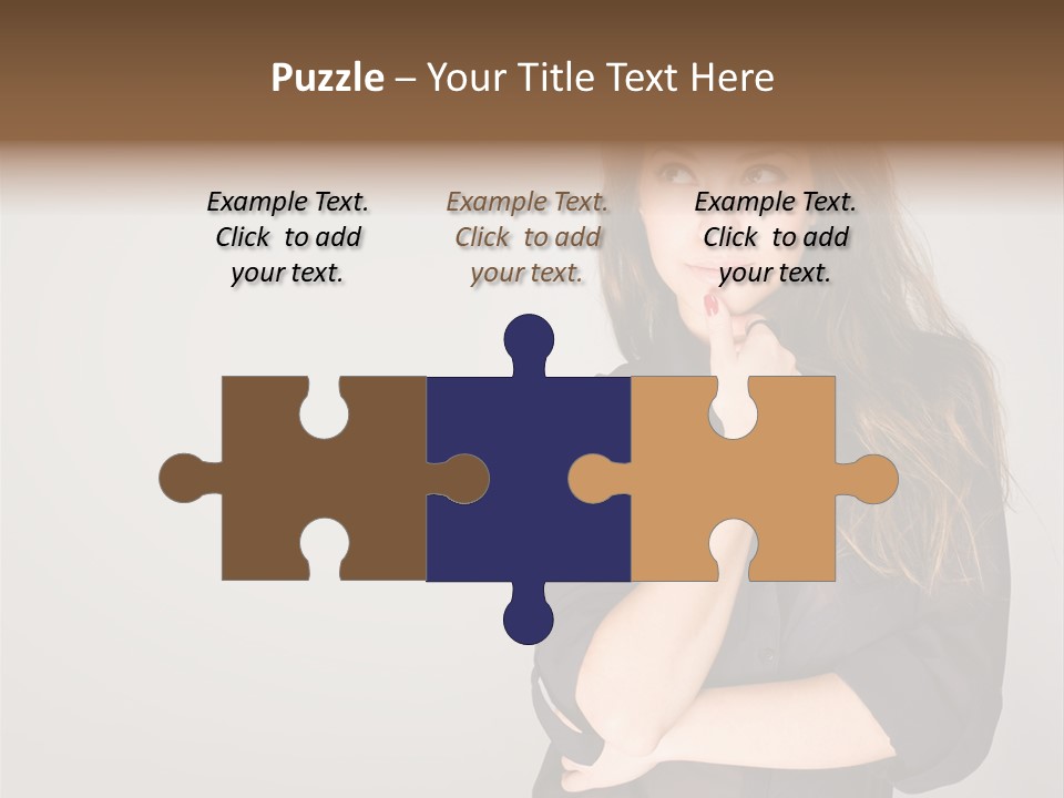 Standing Blue Cute PowerPoint Template