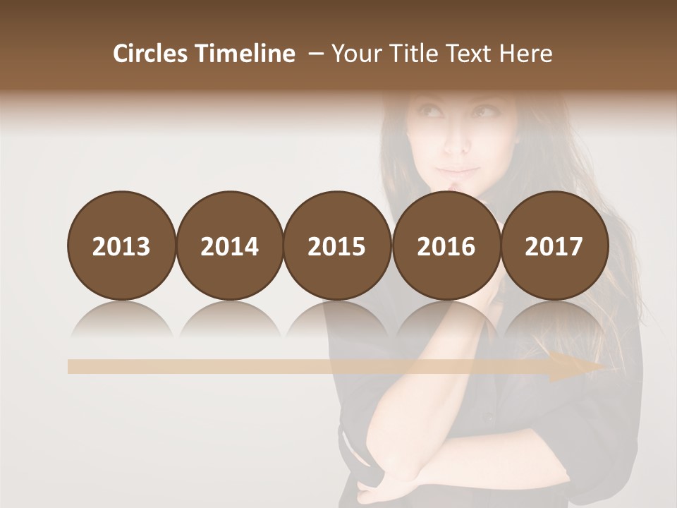 Standing Blue Cute PowerPoint Template