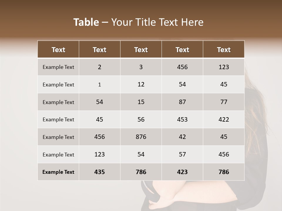 Standing Blue Cute PowerPoint Template