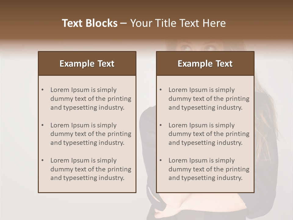 Standing Blue Cute PowerPoint Template