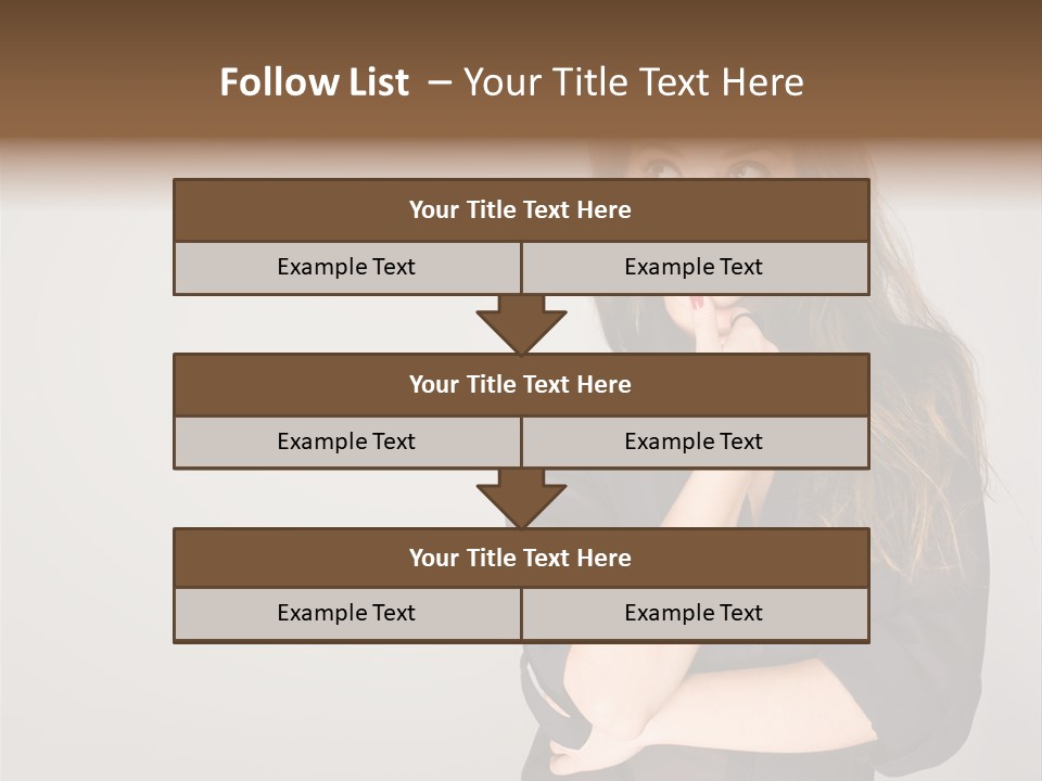Standing Blue Cute PowerPoint Template