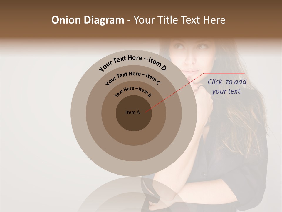 Standing Blue Cute PowerPoint Template