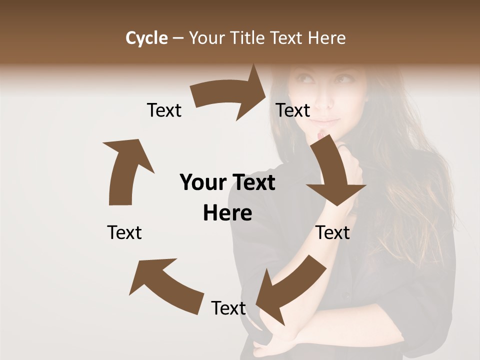 Standing Blue Cute PowerPoint Template