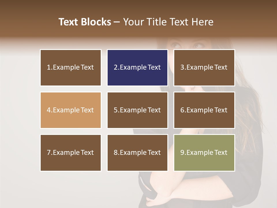 Standing Blue Cute PowerPoint Template