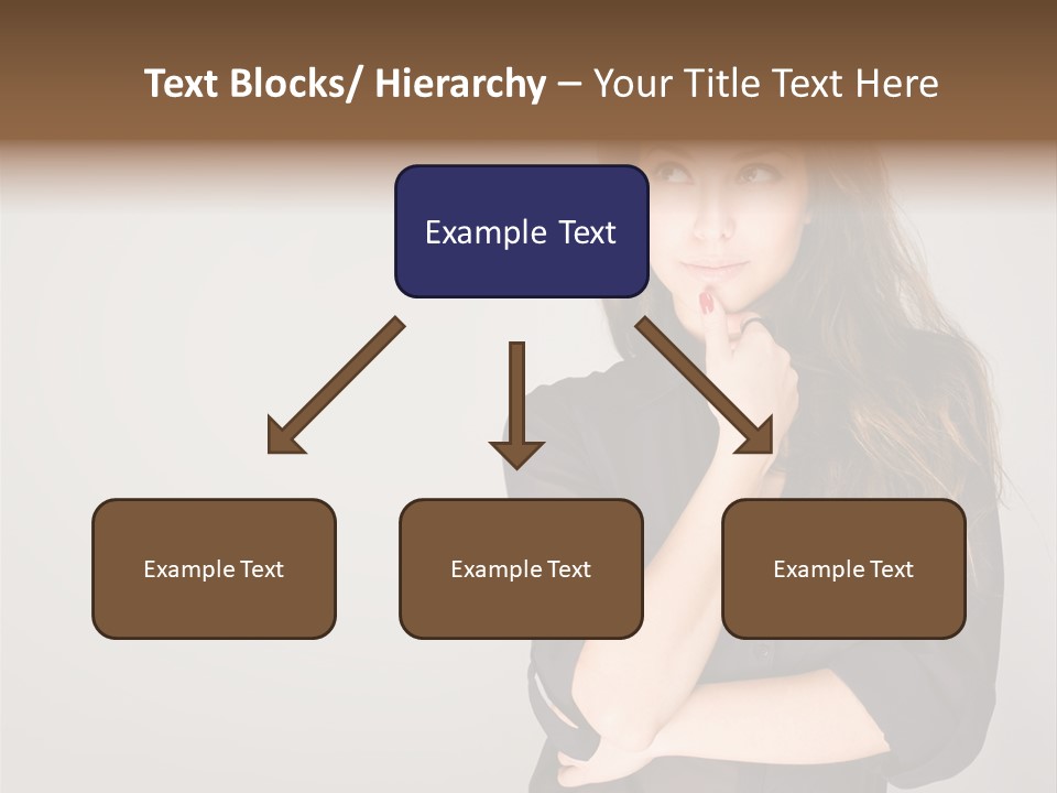 Standing Blue Cute PowerPoint Template