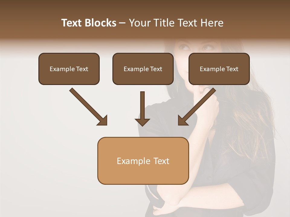 Standing Blue Cute PowerPoint Template
