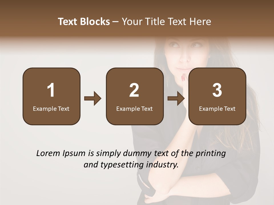 Standing Blue Cute PowerPoint Template