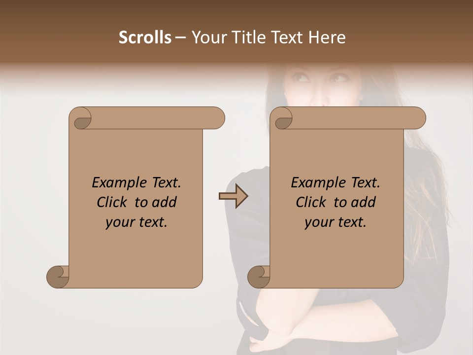 Standing Blue Cute PowerPoint Template