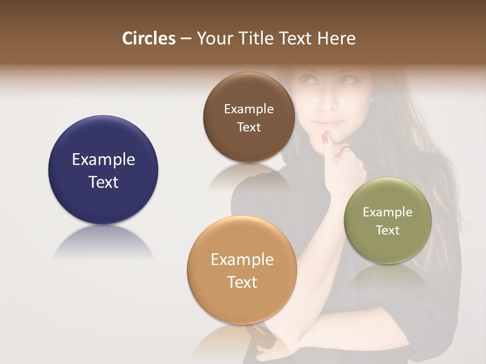 Standing Blue Cute PowerPoint Template