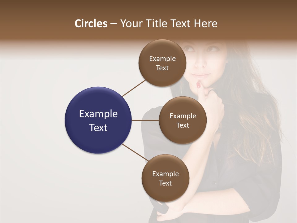 Standing Blue Cute PowerPoint Template