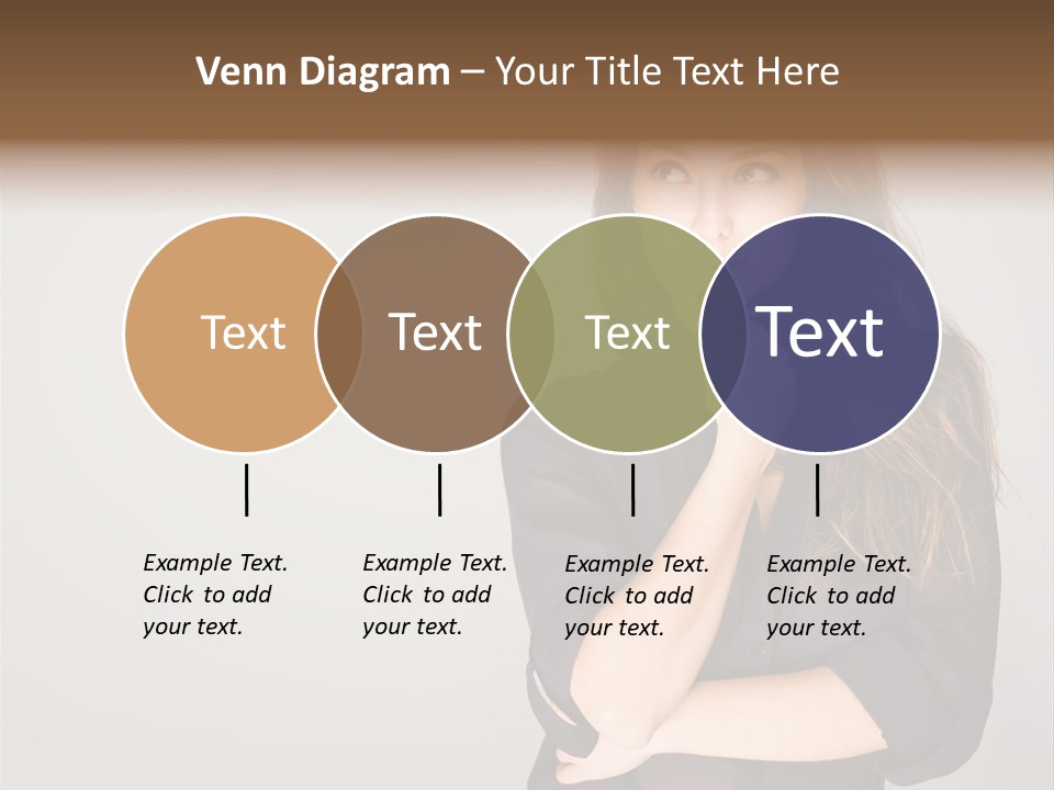 Standing Blue Cute PowerPoint Template