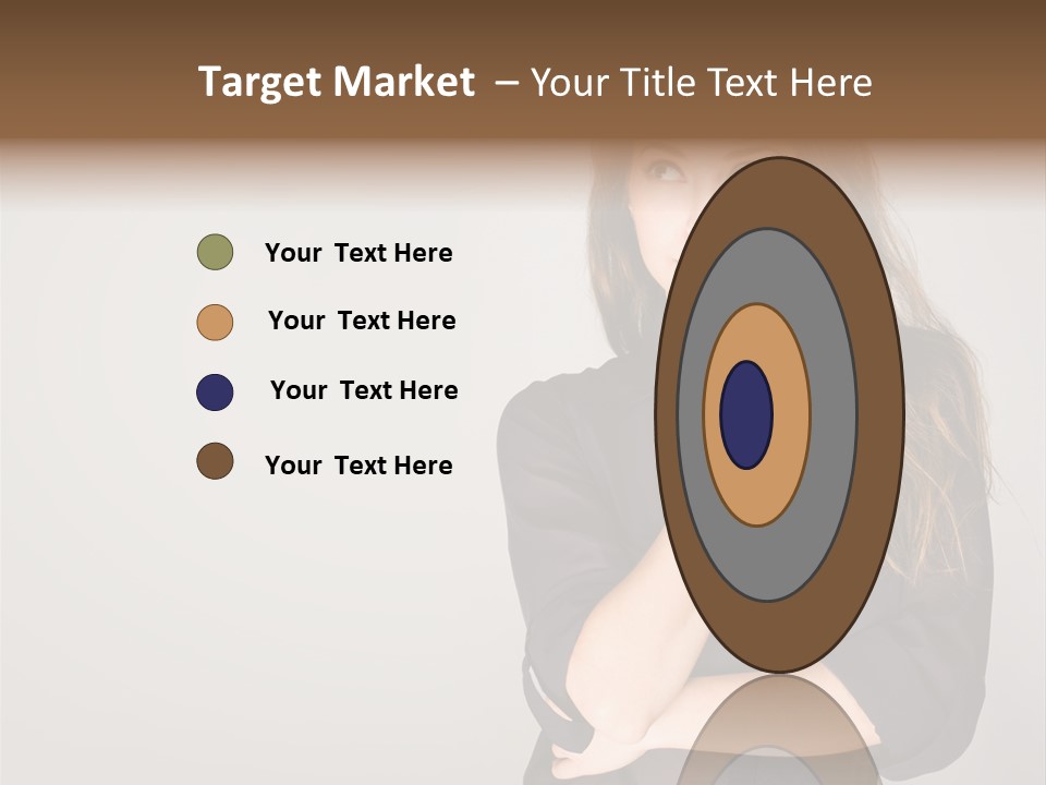 Standing Blue Cute PowerPoint Template