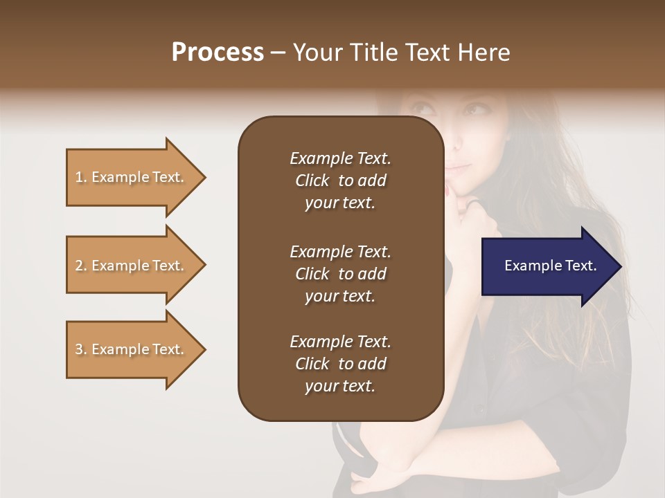 Standing Blue Cute PowerPoint Template
