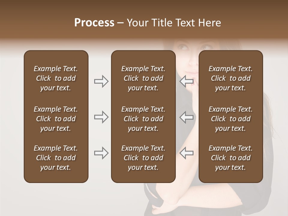 Standing Blue Cute PowerPoint Template