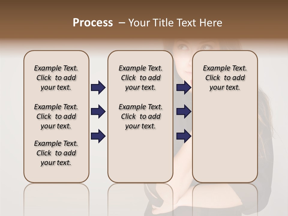 Standing Blue Cute PowerPoint Template