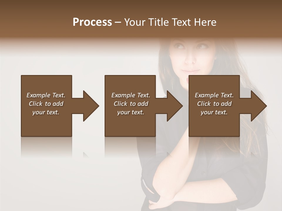 Standing Blue Cute PowerPoint Template