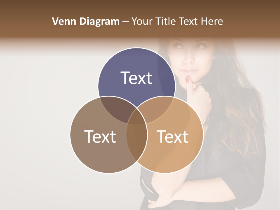 Standing Blue Cute PowerPoint Template