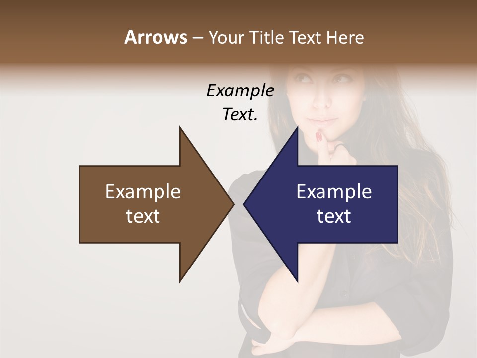 Standing Blue Cute PowerPoint Template