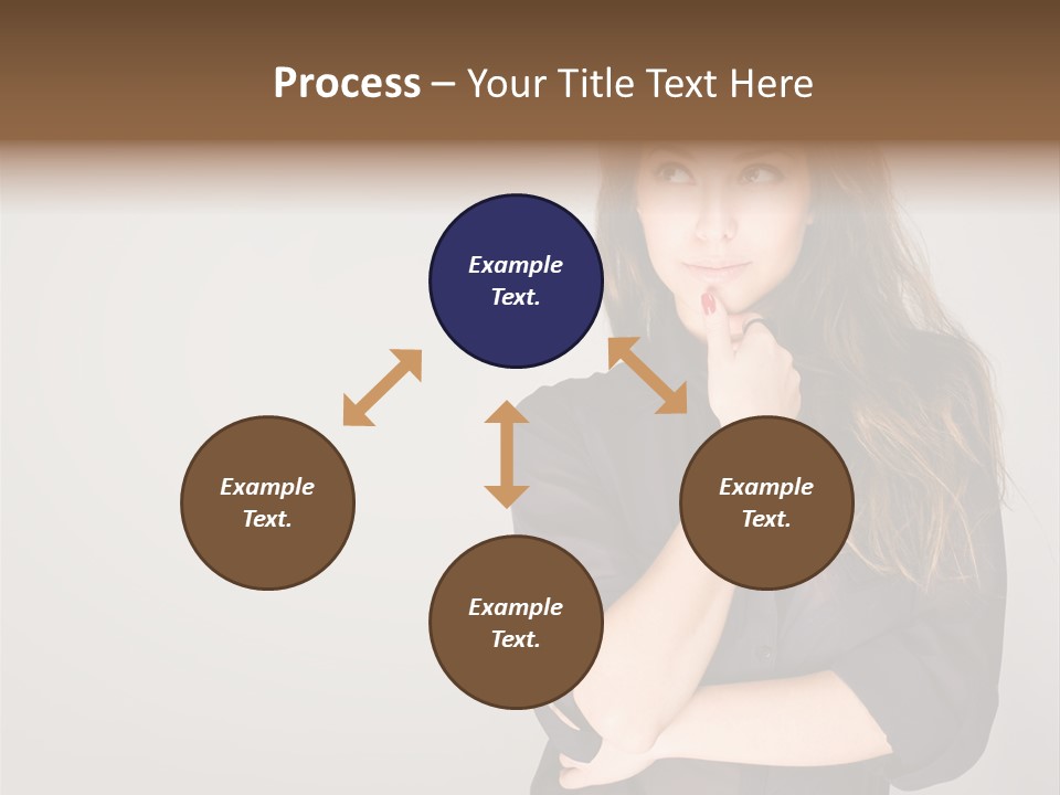 Standing Blue Cute PowerPoint Template