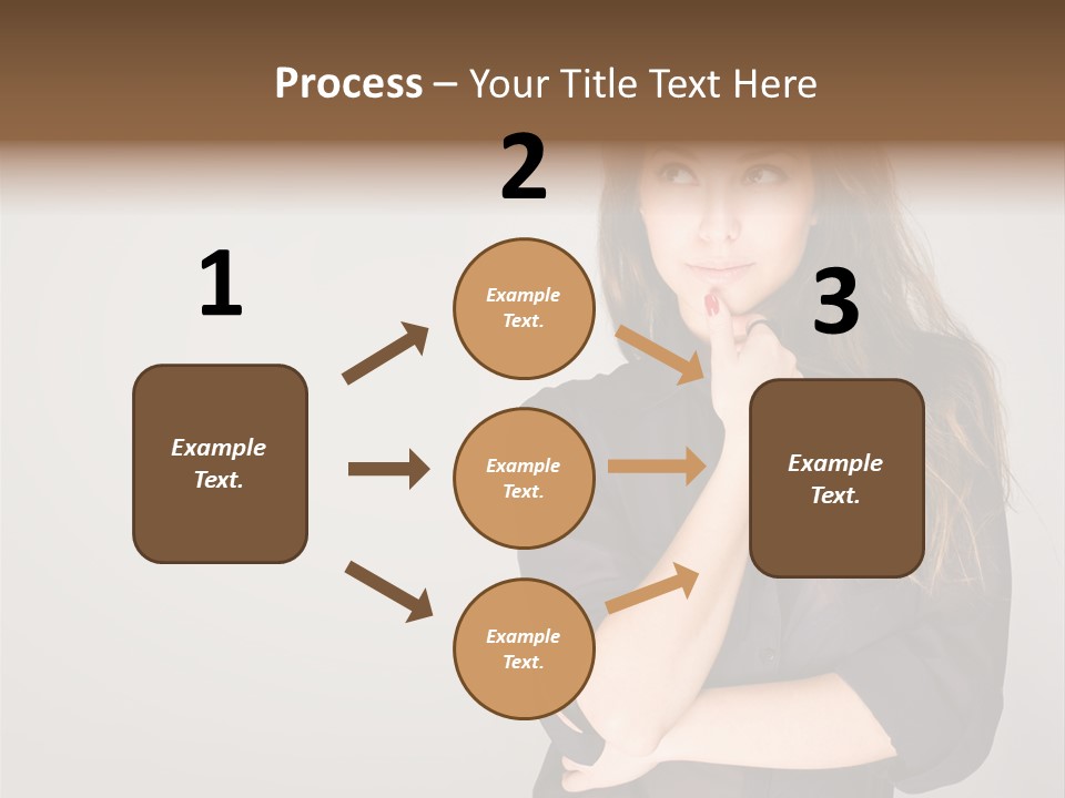 Standing Blue Cute PowerPoint Template