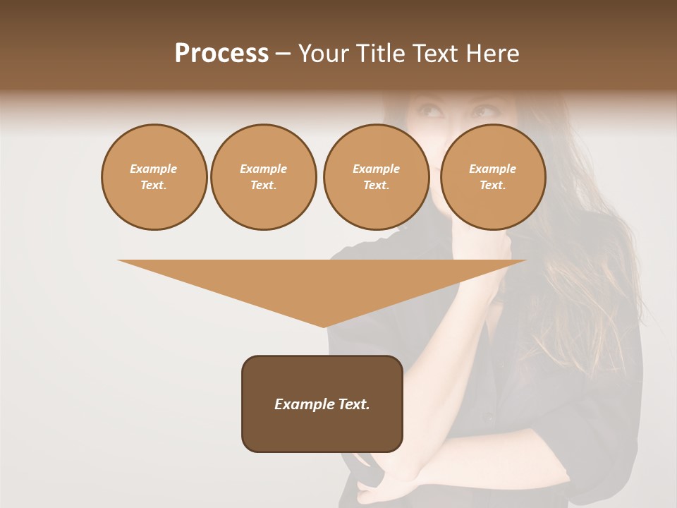 Standing Blue Cute PowerPoint Template