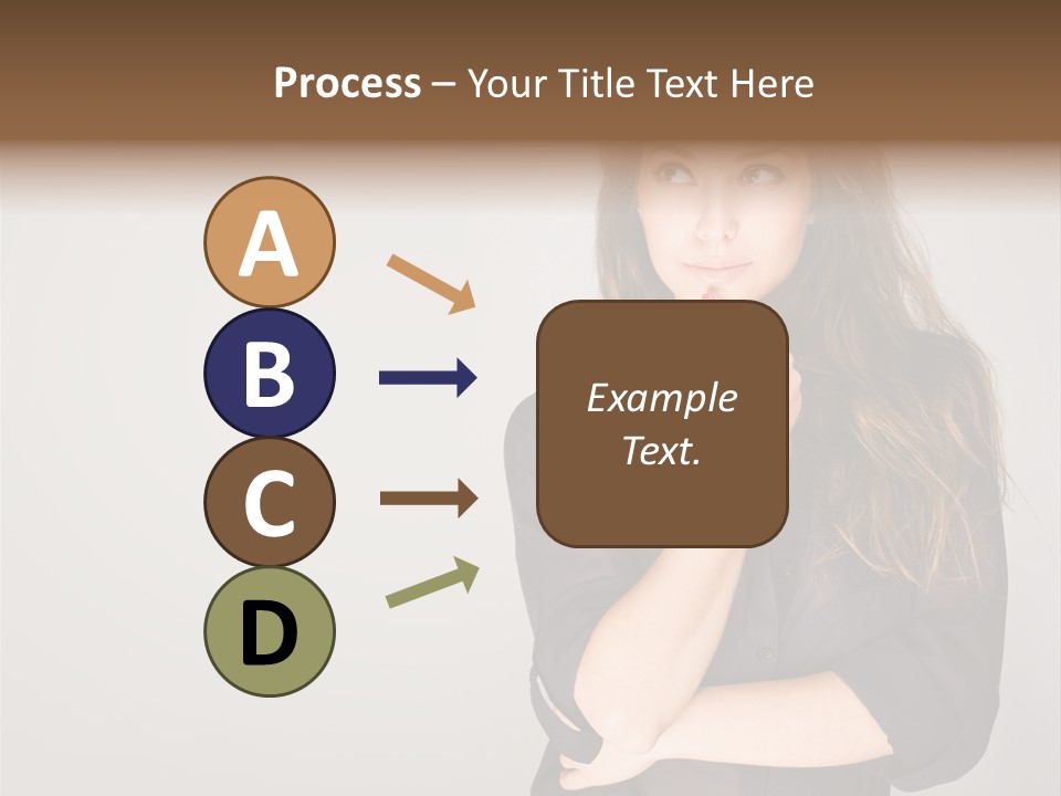 Standing Blue Cute PowerPoint Template