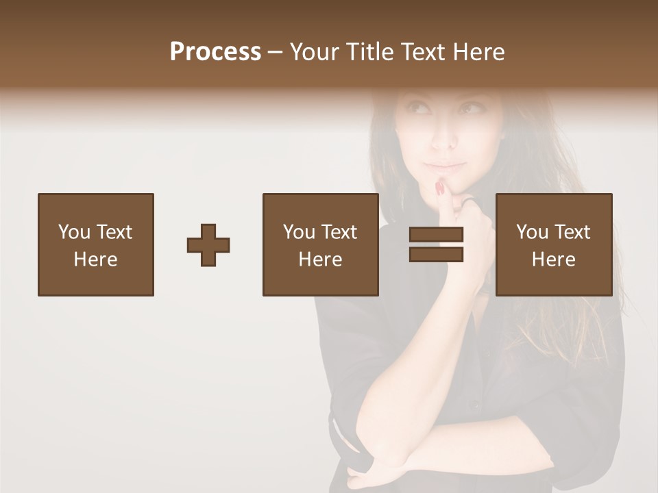 Standing Blue Cute PowerPoint Template