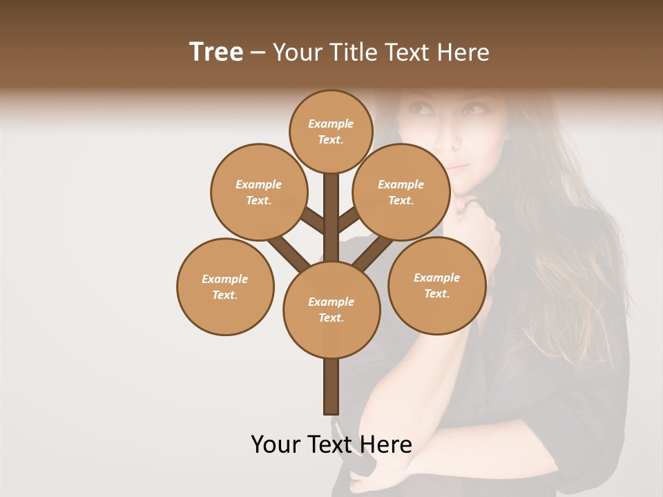 Standing Blue Cute PowerPoint Template