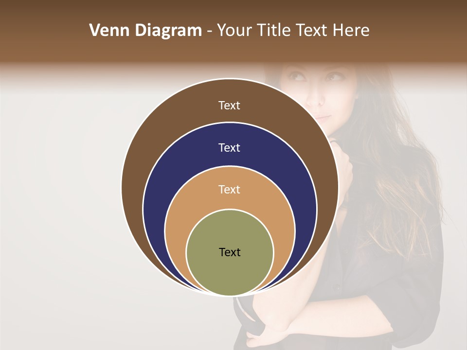 Standing Blue Cute PowerPoint Template