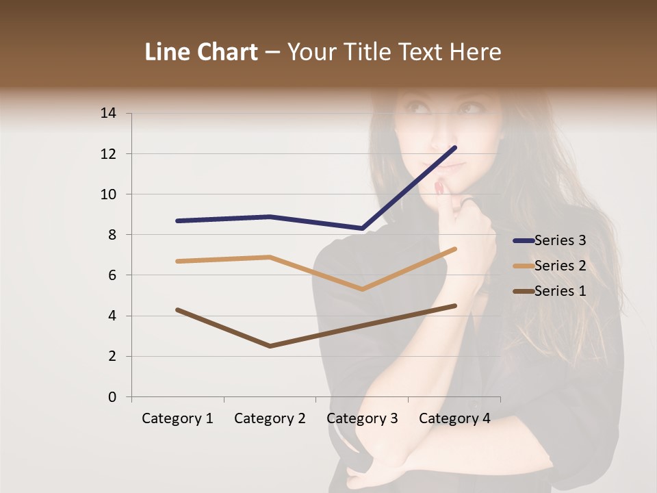 Standing Blue Cute PowerPoint Template