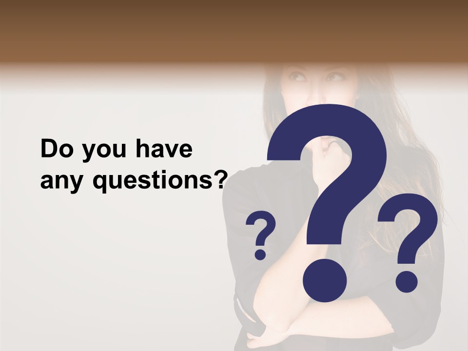 Standing Blue Cute PowerPoint Template