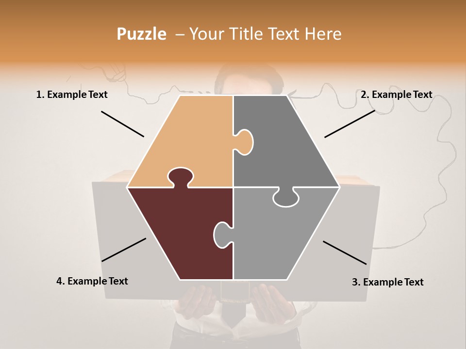 Businessman Ken Glasses PowerPoint Template