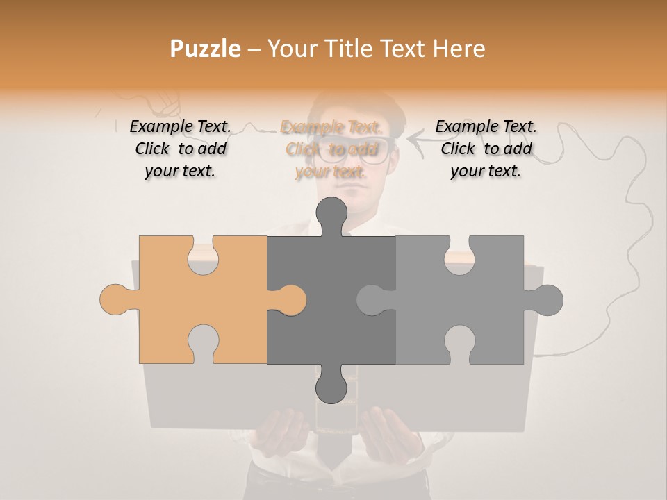 Businessman Ken Glasses PowerPoint Template